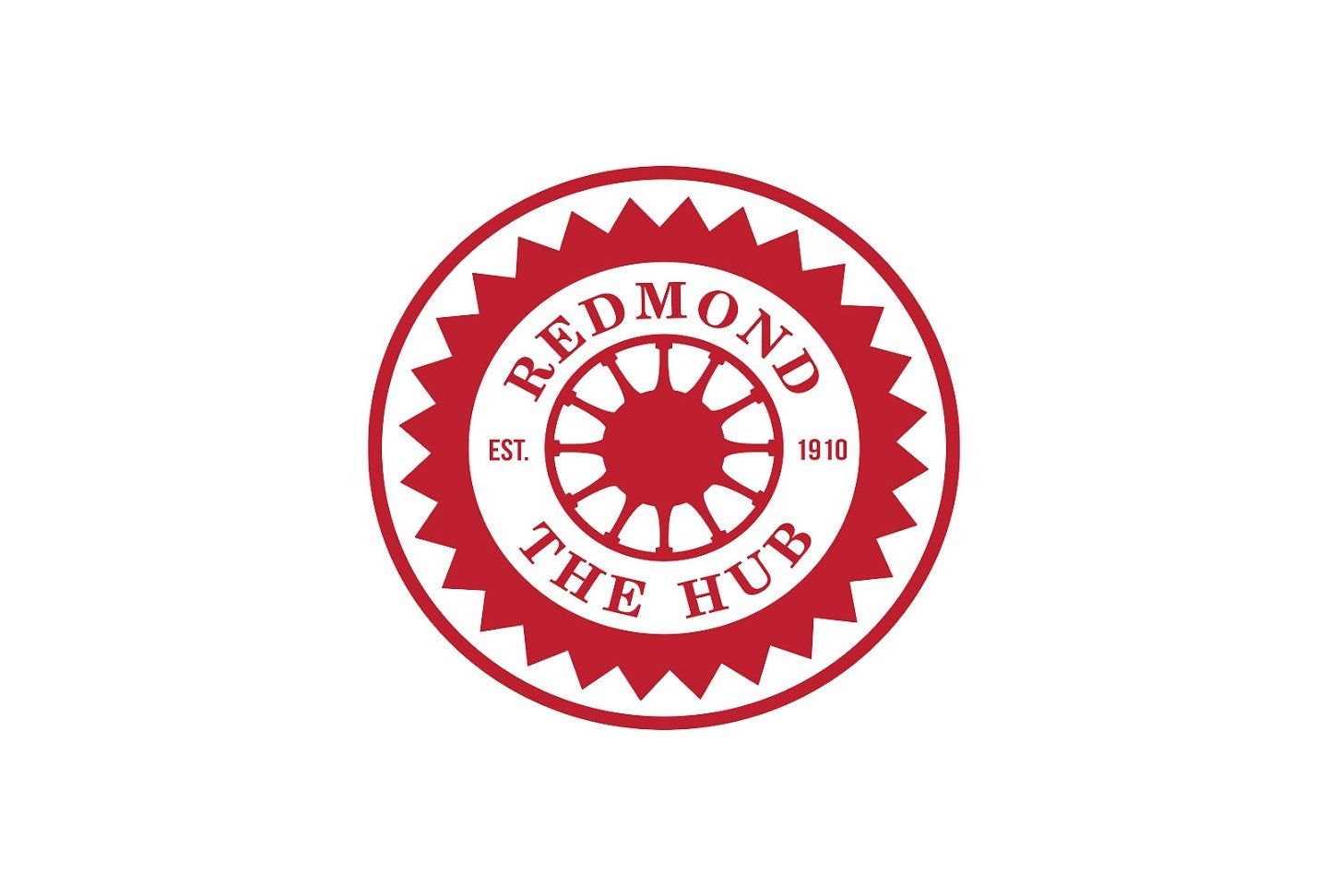 Redmond logo in red, reading "Redmond The Hub"