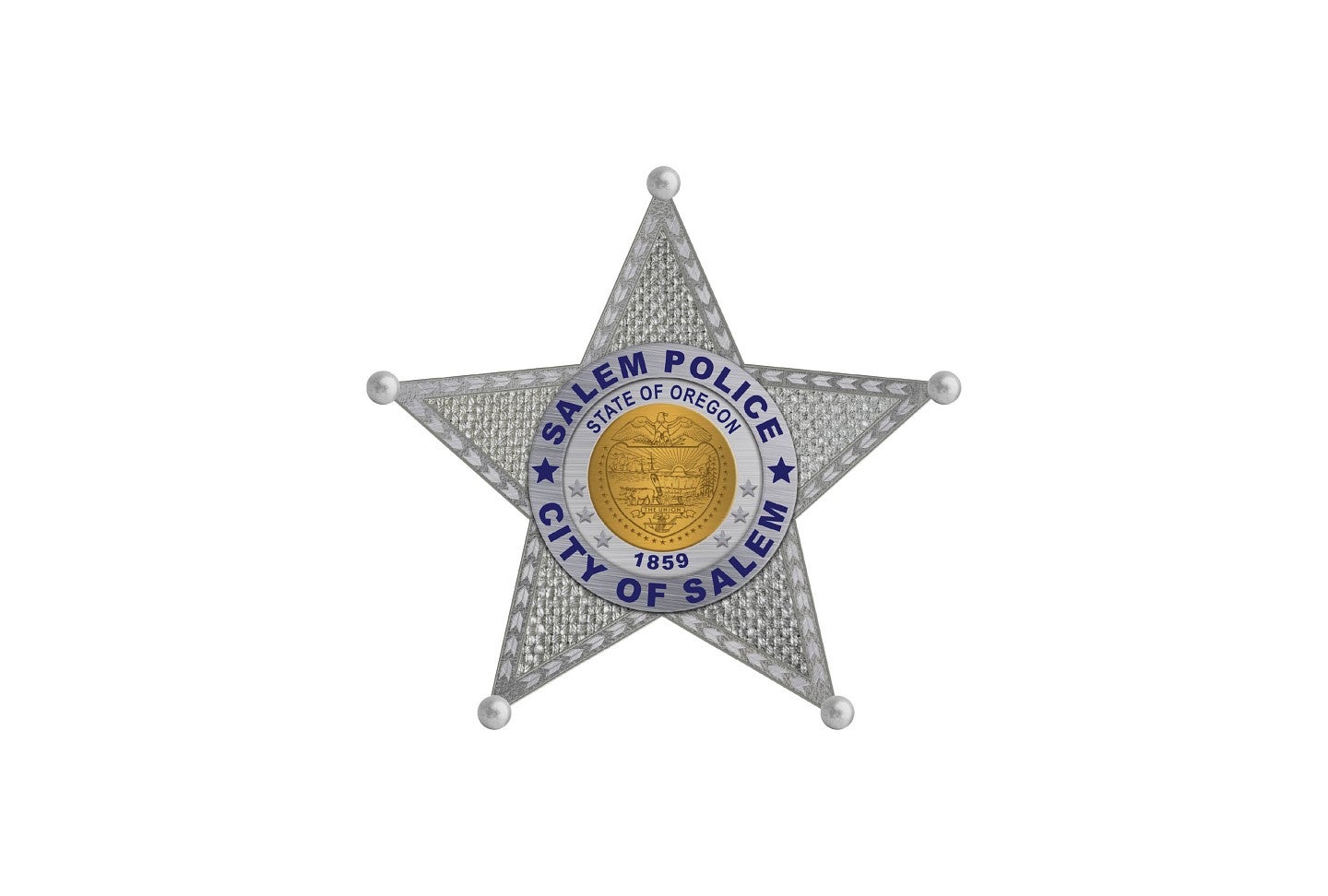 Salem Police Department logo of sheriff star badge